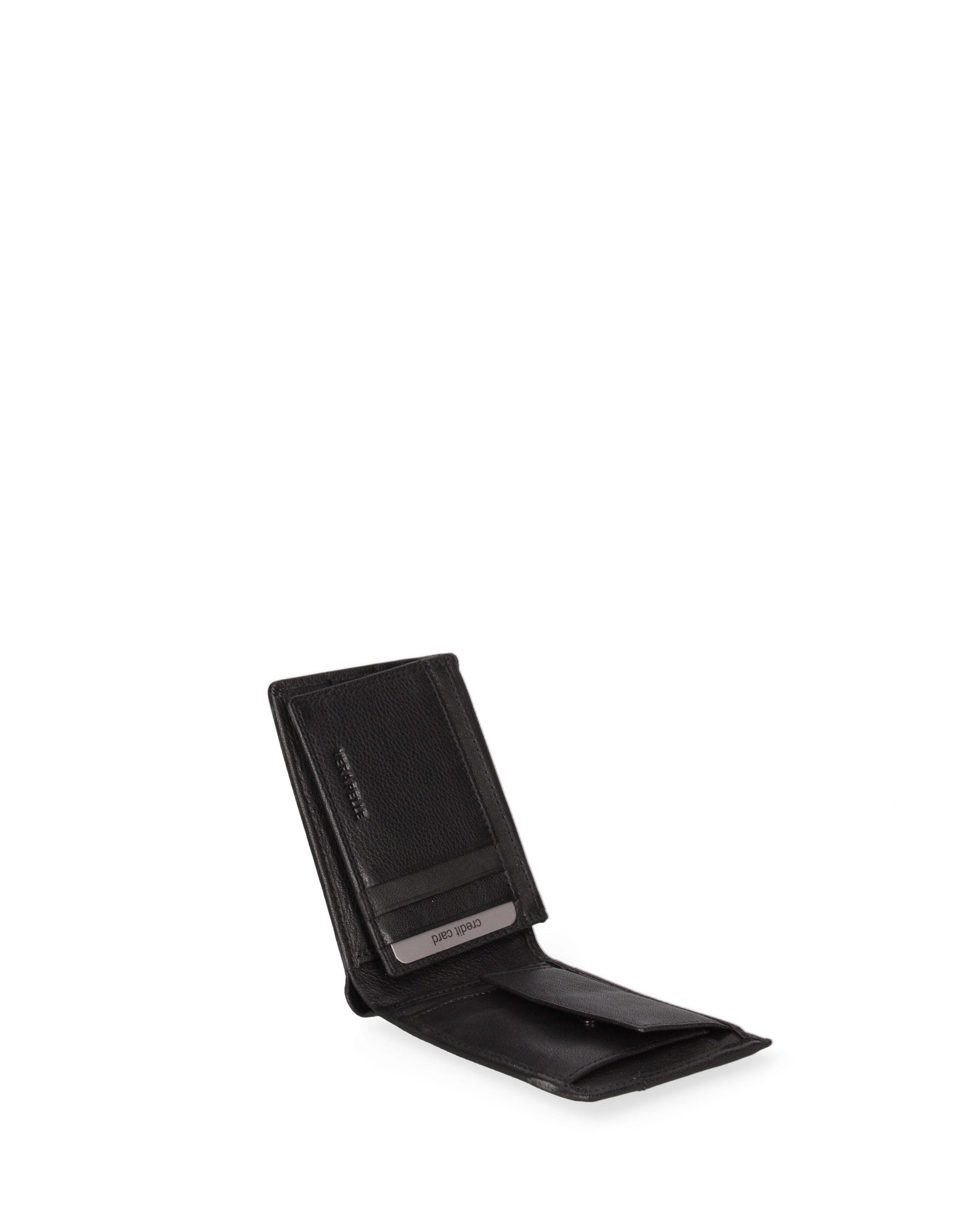Portafoglio uomo in vera pelle Casual LB7611-44-NERO Laura Biagiotti