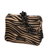 Borsa a spalla da donna Vera pelle di cavallino MYB-8021-FW-A24 CUOIO My Best Bag