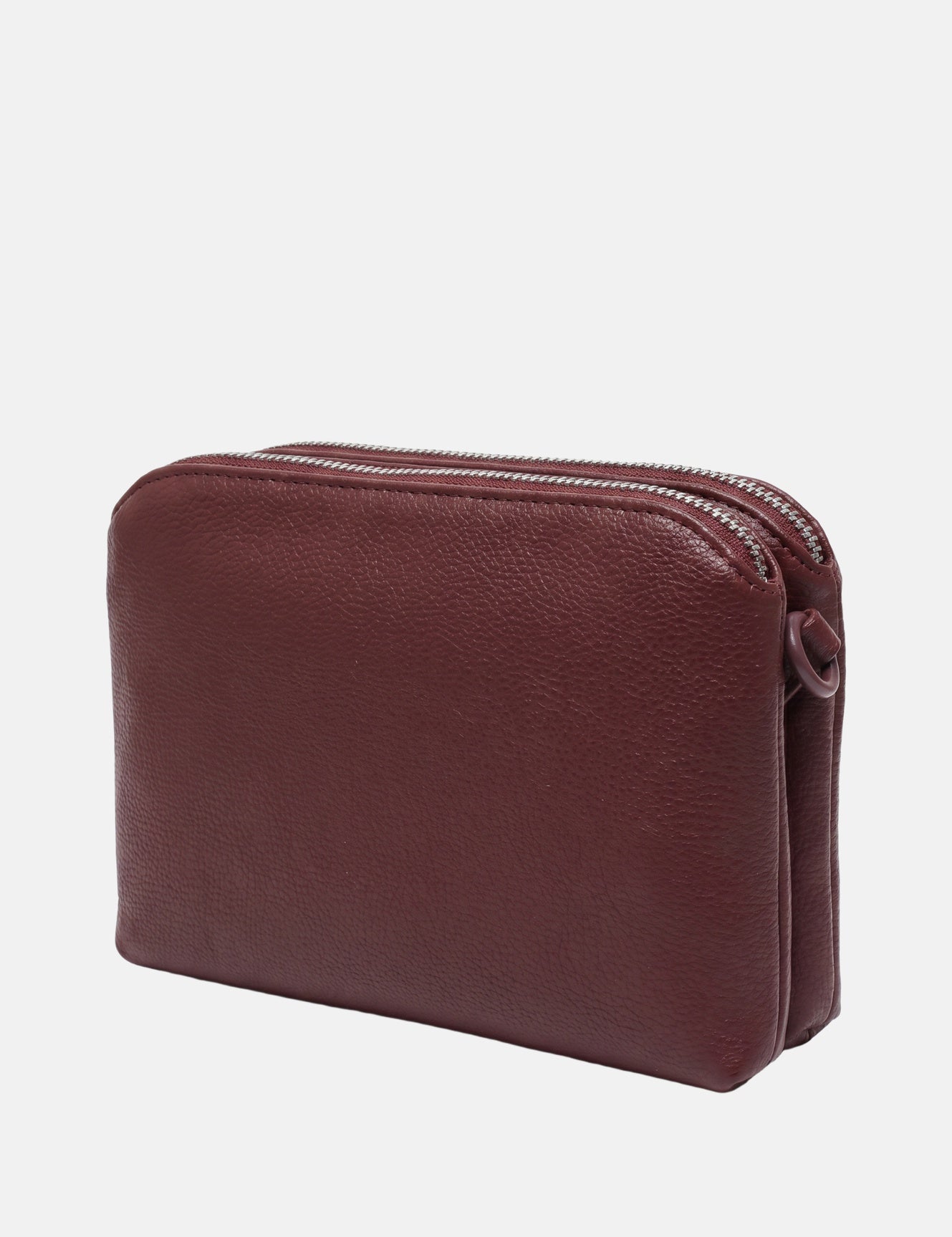 Borsa a Spalla in Polyurethane Bordeaux
