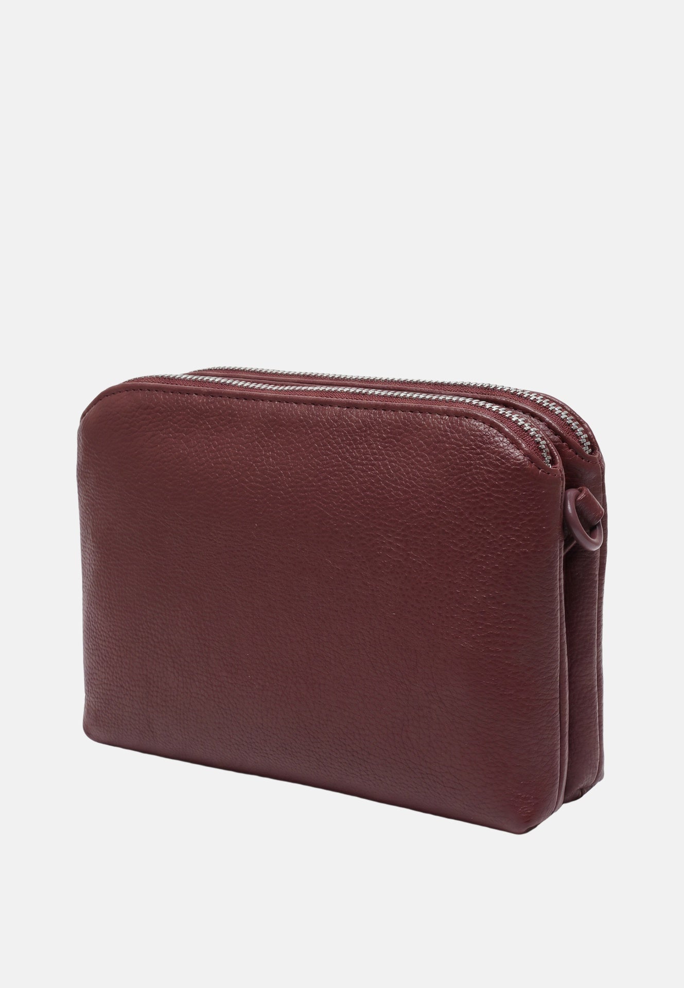 Borsa a Spalla in Polyurethane Bordeaux