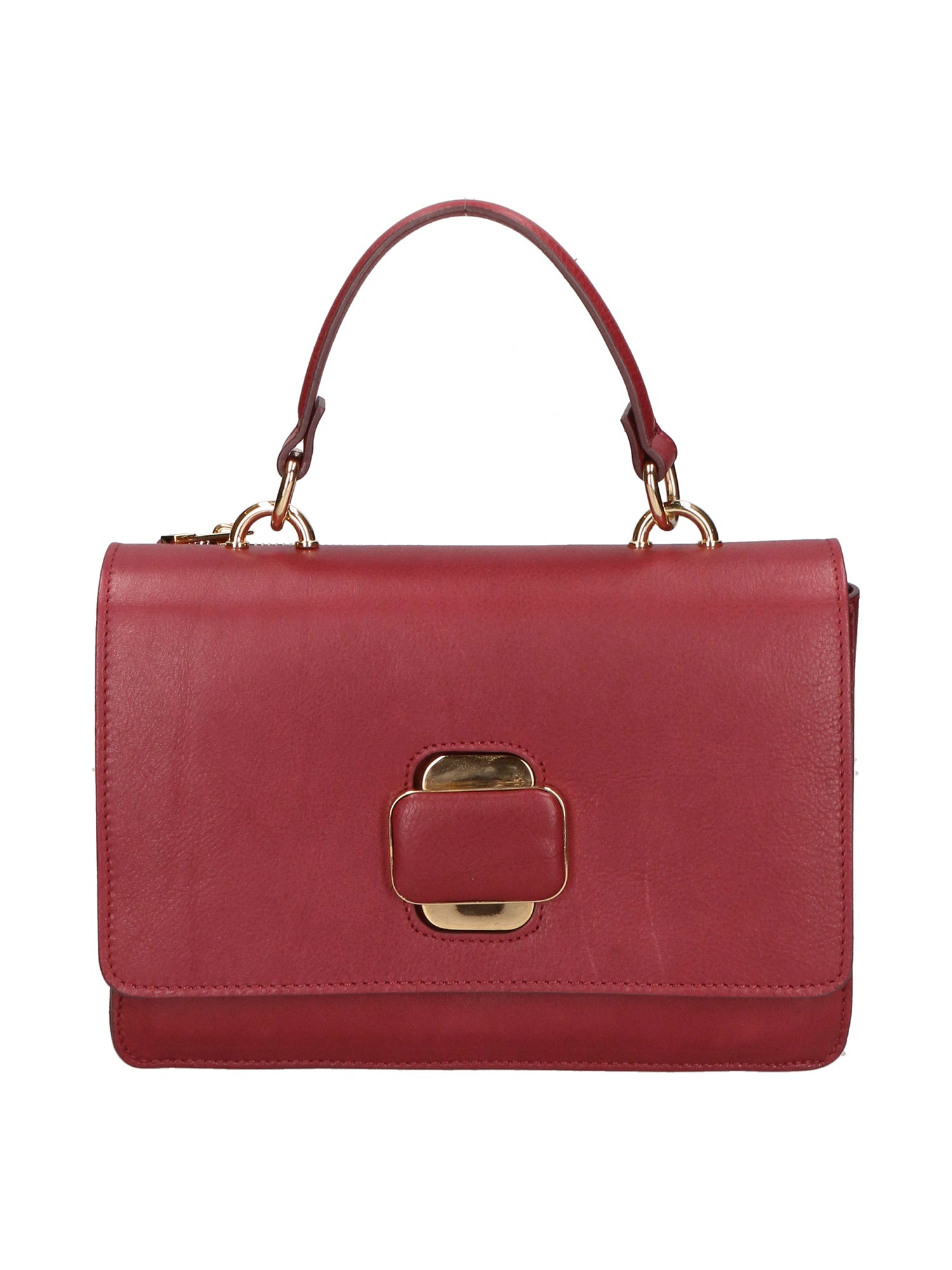 Borsa a mano da donna 100% pelle Nappa MYB-8034-FW-S34 BORGOGNA My Best Bag