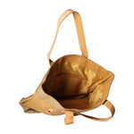 Maura Borsa a mano unisex Canvas e pelle ZG3012-CUOIO COGNAC Gave Lux