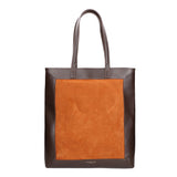 Borsa a mano da donna Pelle e Camoscio MYB-6023-FW-0307 CUOIO My Best Bag