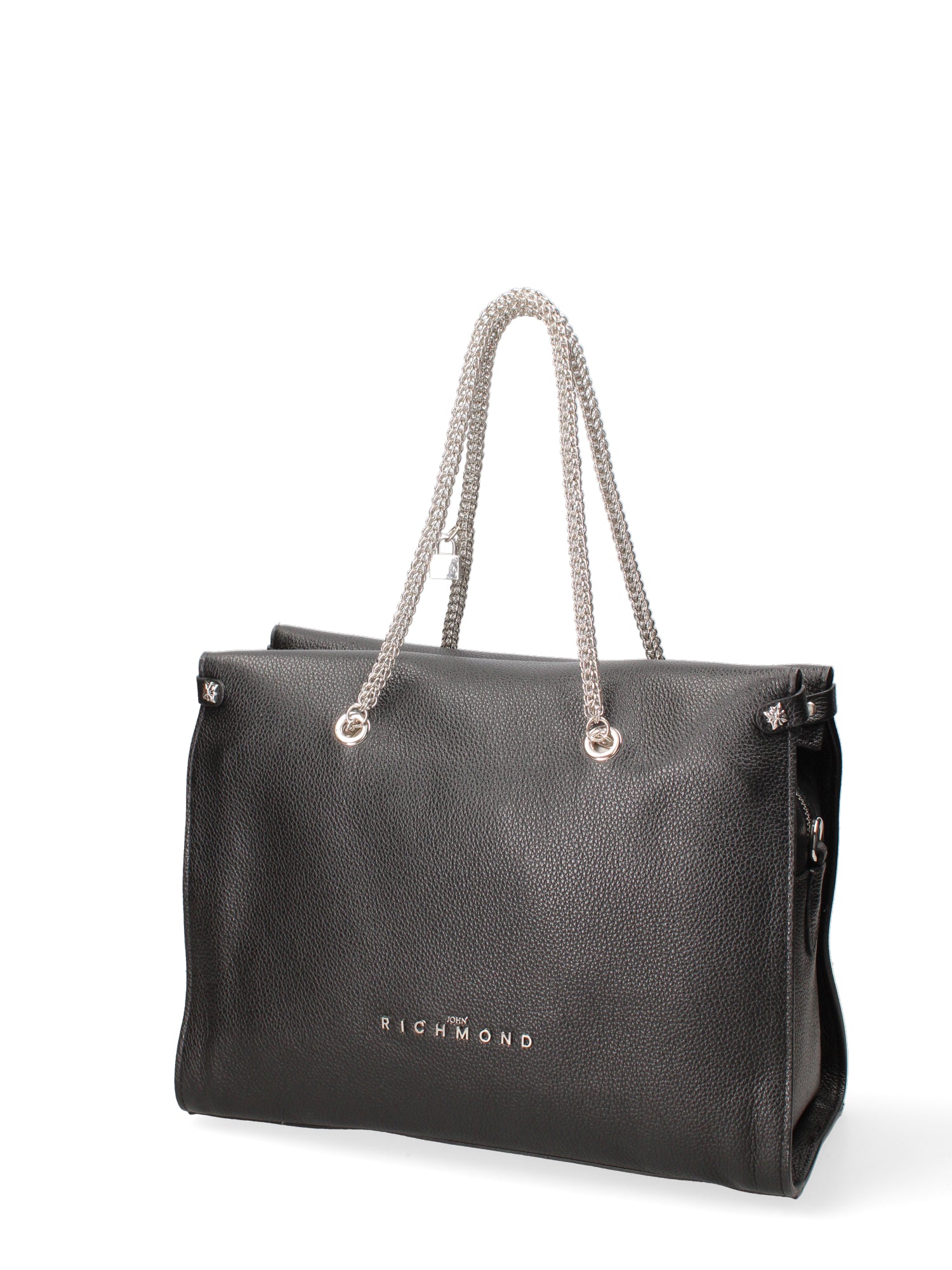 Borsa a spalla da donna Vera pelle JR-W-100-BLACK-SILVER John Richmond
