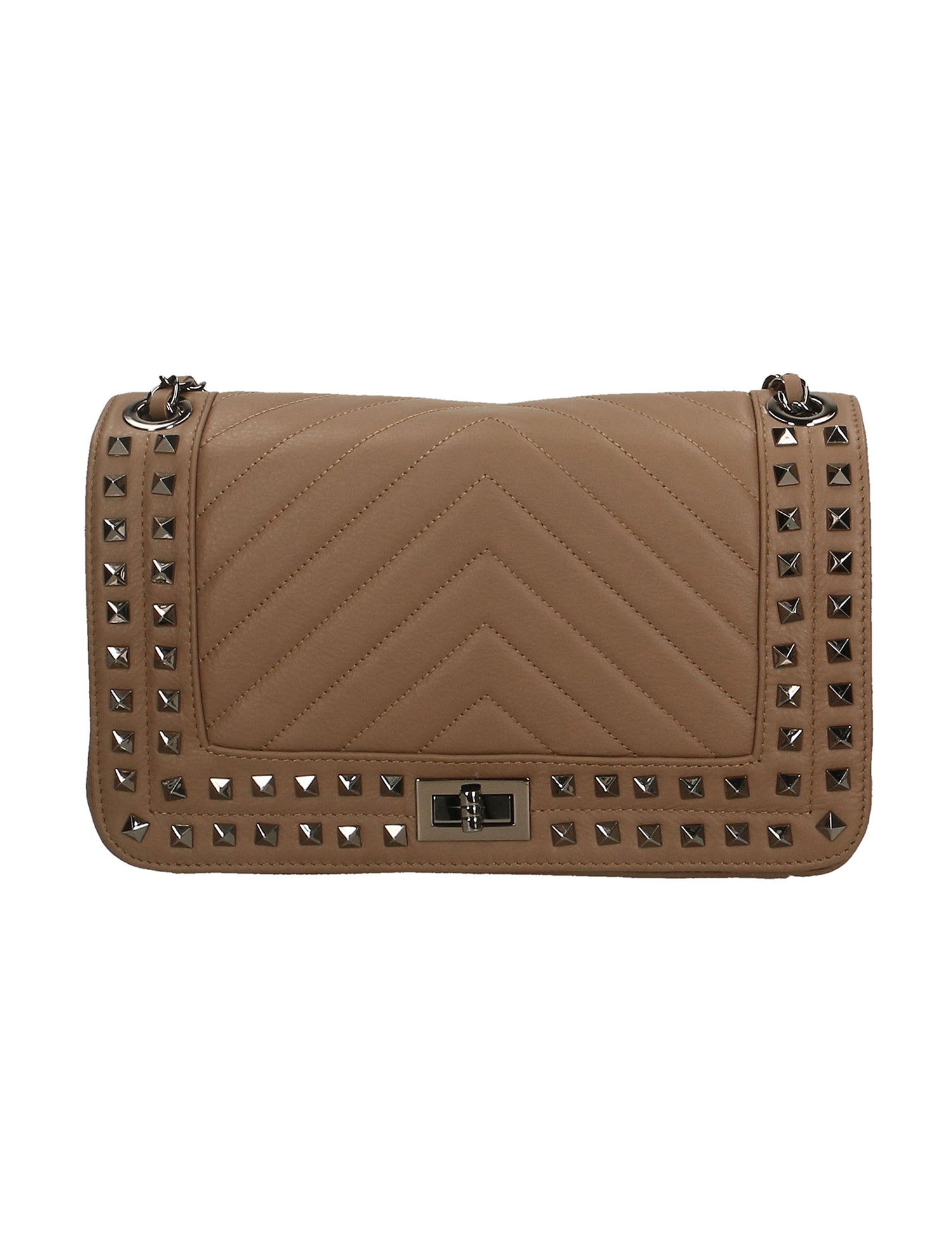 Regina Borsa a spalla da donna Vera pelle 6596-TAUPE Gave Lux