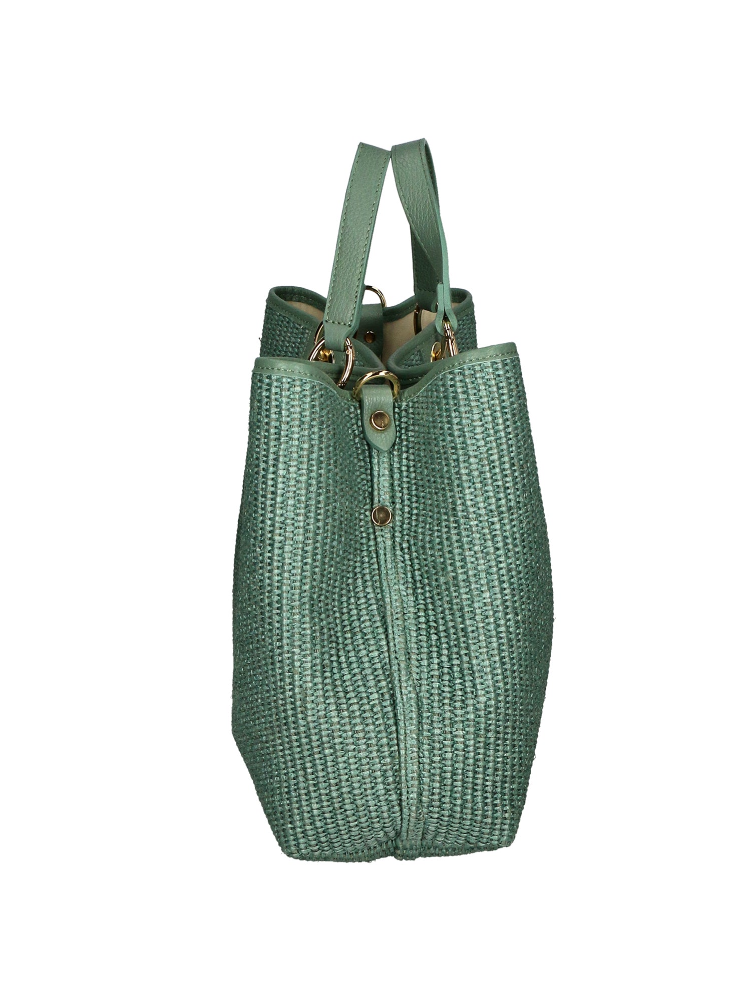 Borsa a mano da donna Paglia & Pelle MYB-05168-SS-331+D96 MENTA My Best Bag