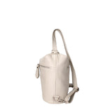 Women's White Convertible Shoulder Bag in Genuine Leather Made in Italy 30x26x9 cm