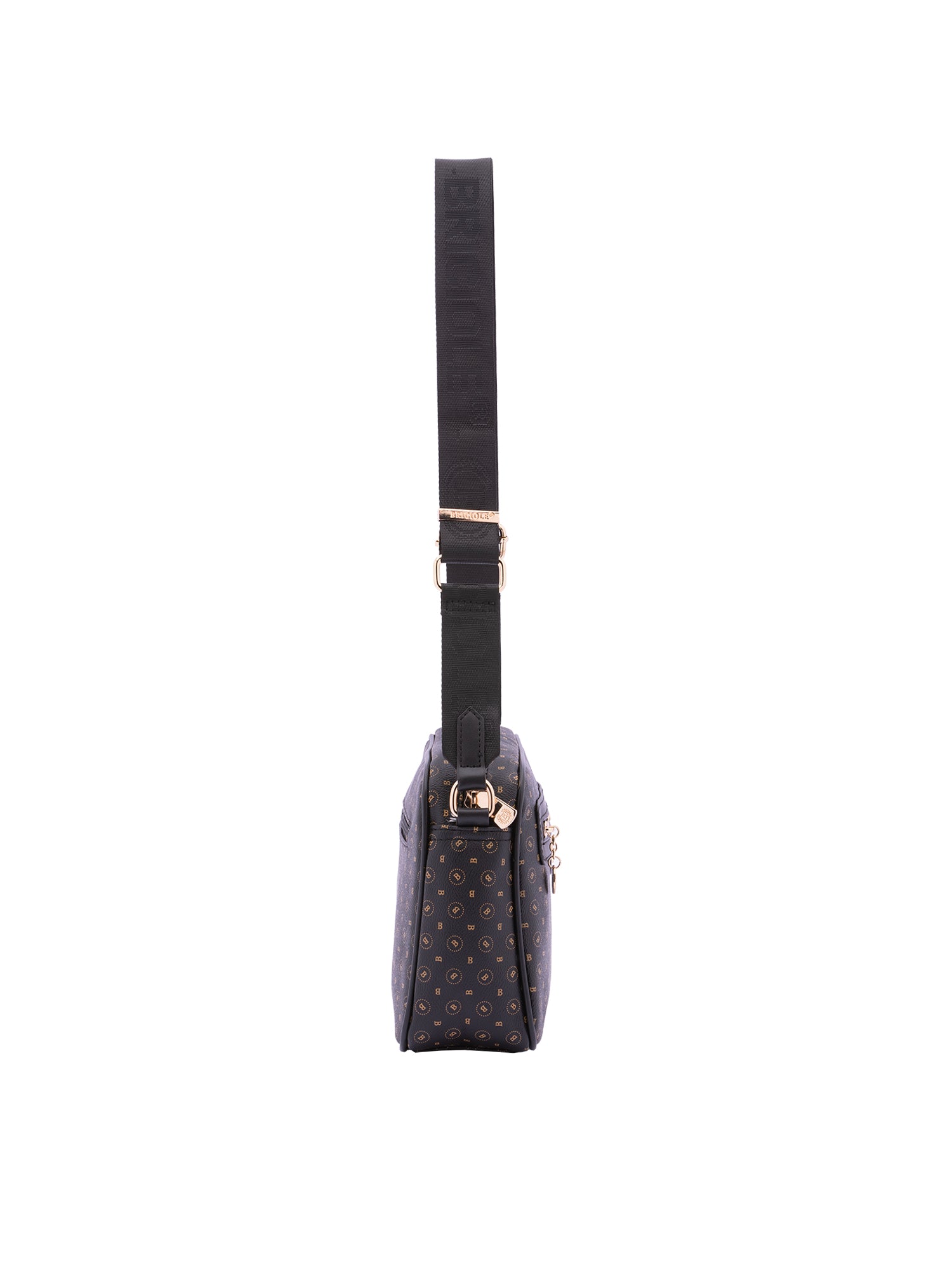 Borsa a tracolla da donna Ecopelle 4107-BLACK BLACK Briciole