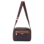 Borsa a tracolla da donna Ecopelle 4107-BLACK BROWN Briciole