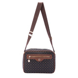 Borsa a tracolla da donna Ecopelle 4107-BLACK BROWN Briciole