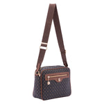 Borsa a tracolla da donna Ecopelle 4107-BLACK BROWN Briciole