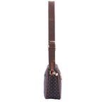 Borsa a tracolla da donna Ecopelle 4107-BLACK BROWN Briciole