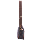 Borsa a tracolla da donna Ecopelle 4107-BLACK BROWN Briciole