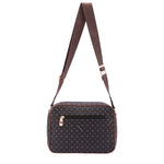 Borsa a tracolla da donna Ecopelle 4107-BLACK BROWN Briciole