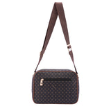 Borsa a tracolla da donna Ecopelle 4107-BLACK BROWN Briciole
