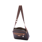 Borsa a tracolla da donna Ecopelle 4107-BLACK BROWN Briciole