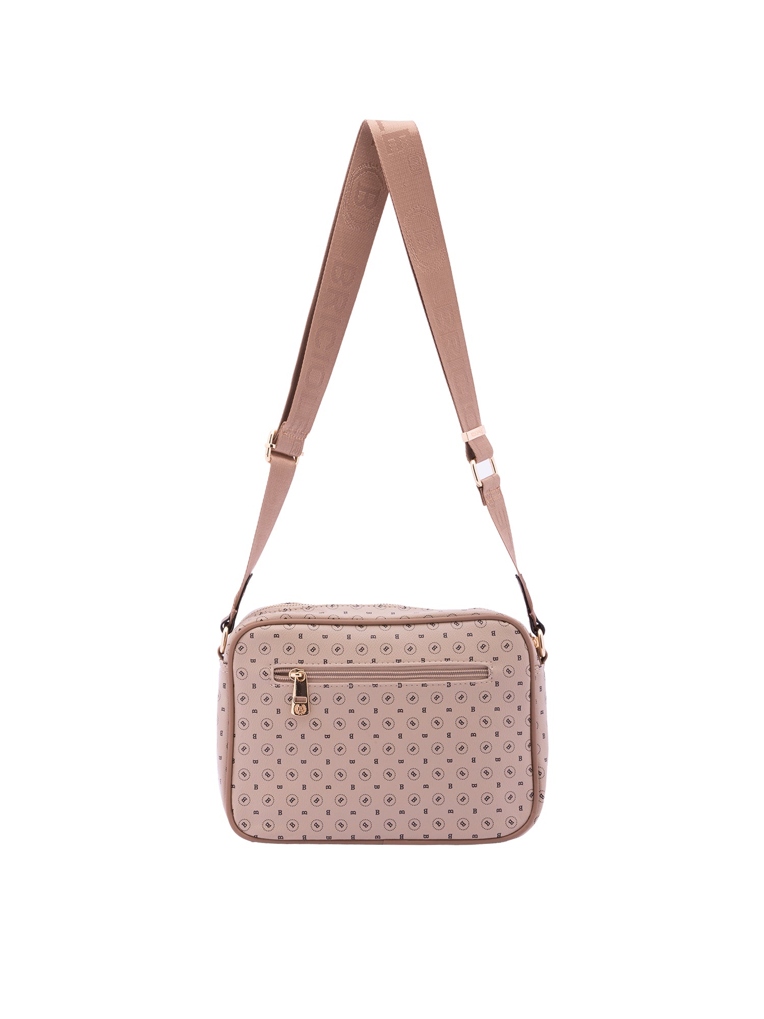 Borsa a tracolla da donna Ecopelle 4107-KHAKI Briciole