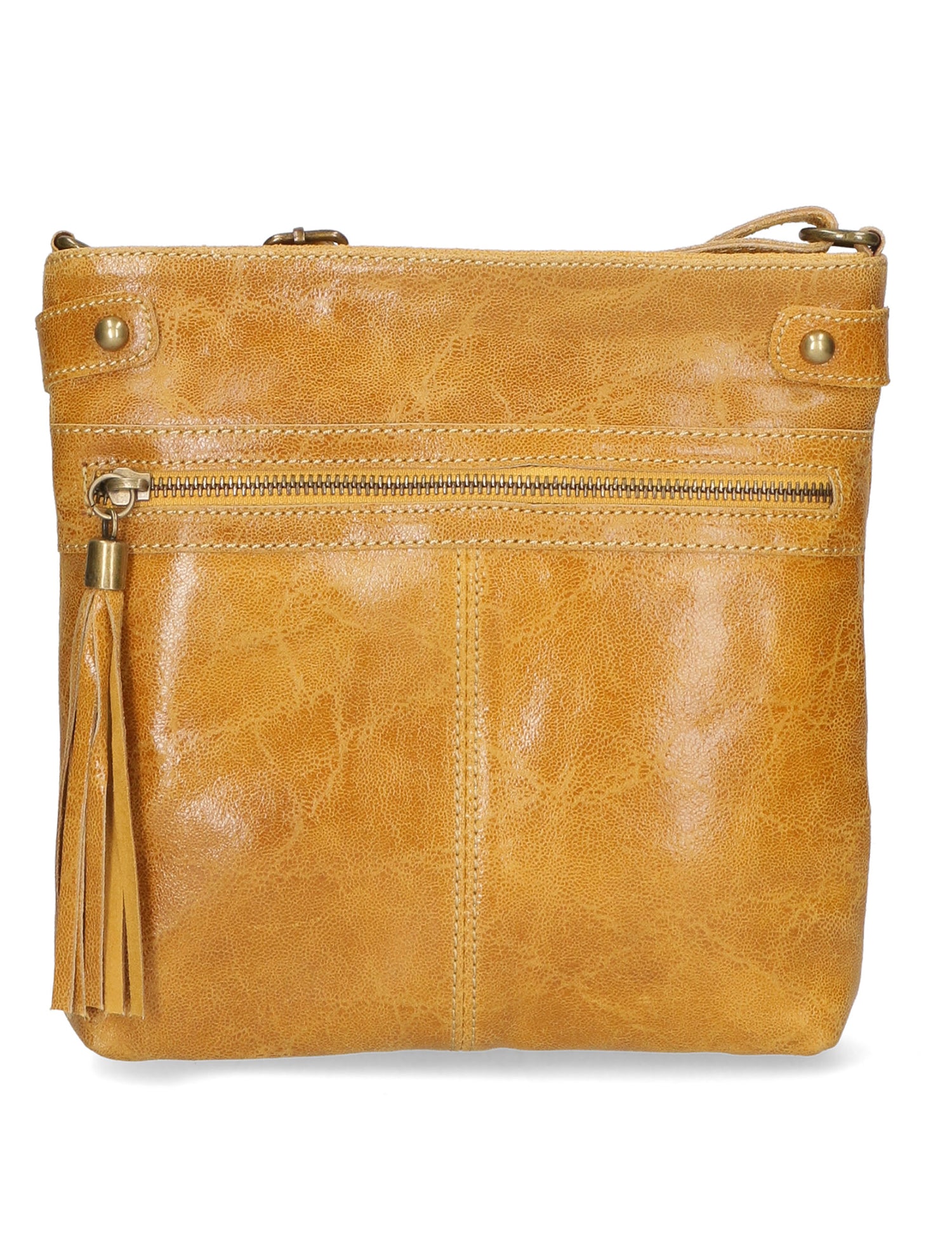 Carmen Borsa a tracolla da donna Vera pelle 10034-GIALLO Gave Lux