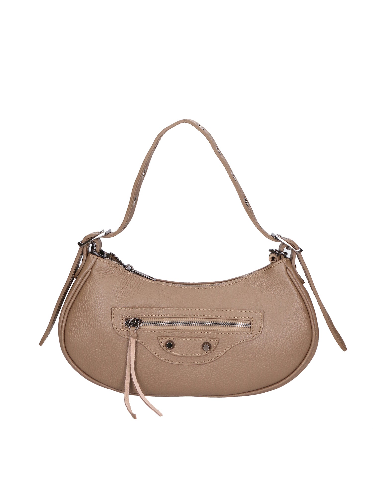 Loredana Borsa a spalla da donna Vera pelle 06548-TAUPE Gave Lux