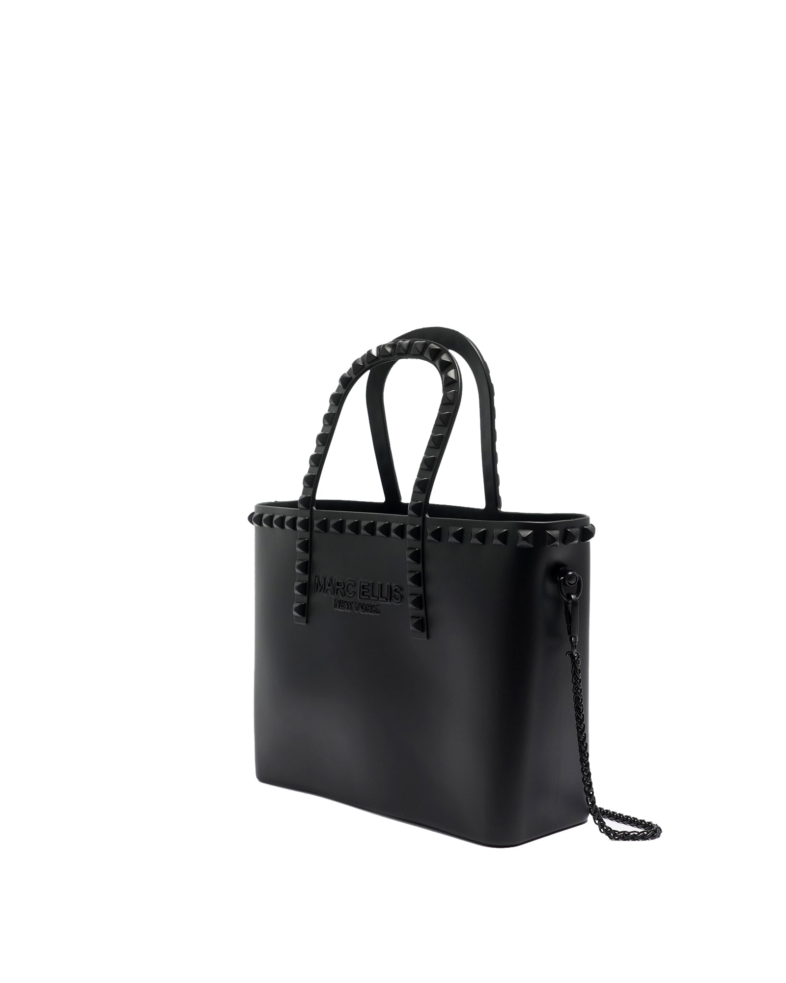 Borsa a mano da donna 100% Pvc FLAT GLAS M-BLACK Marc Ellis