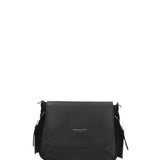 Borsa a Tracolla in Ruga Leather Nero