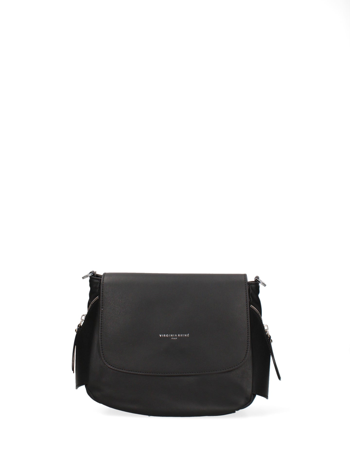 Borsa a Tracolla in Ruga Leather Nero