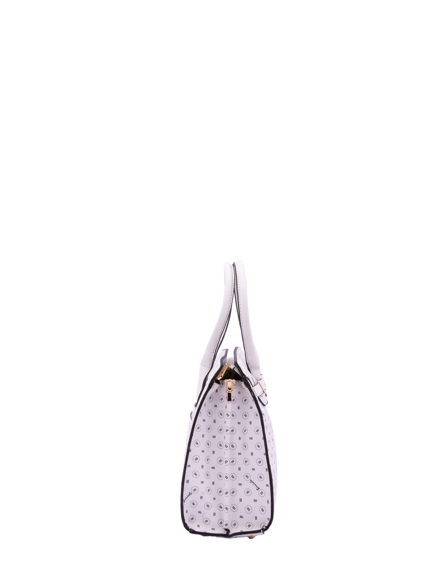 Borsa a Mano in Pelle Vegana Bianco