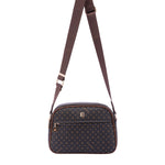 Borsa a tracolla da donna Ecopelle 4157-BLACK BROWN Briciole