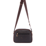 Borsa a tracolla da donna Ecopelle 4157-BLACK BROWN Briciole