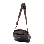 Borsa a tracolla da donna Ecopelle 4157-BLACK BROWN Briciole