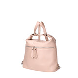 Women's White Convertible Shoulder Bag in Genuine Leather Made in Italy 30x26x9 cm