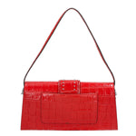 Alba Borsa a spalla da donna Vera pelle 04734-B58 ROSSO Gave Lux