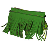 Oxsana Borsa a spalla da donna Neoprene 1311-VERDE GREEN Gave Lux