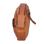 Borsa a tracolla unisex vera pelle Made in Italy SN5863147-TAN Santini Firenze
