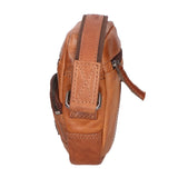 Borsa a tracolla unisex vera pelle Made in Italy SN5863147-TAN Santini Firenze
