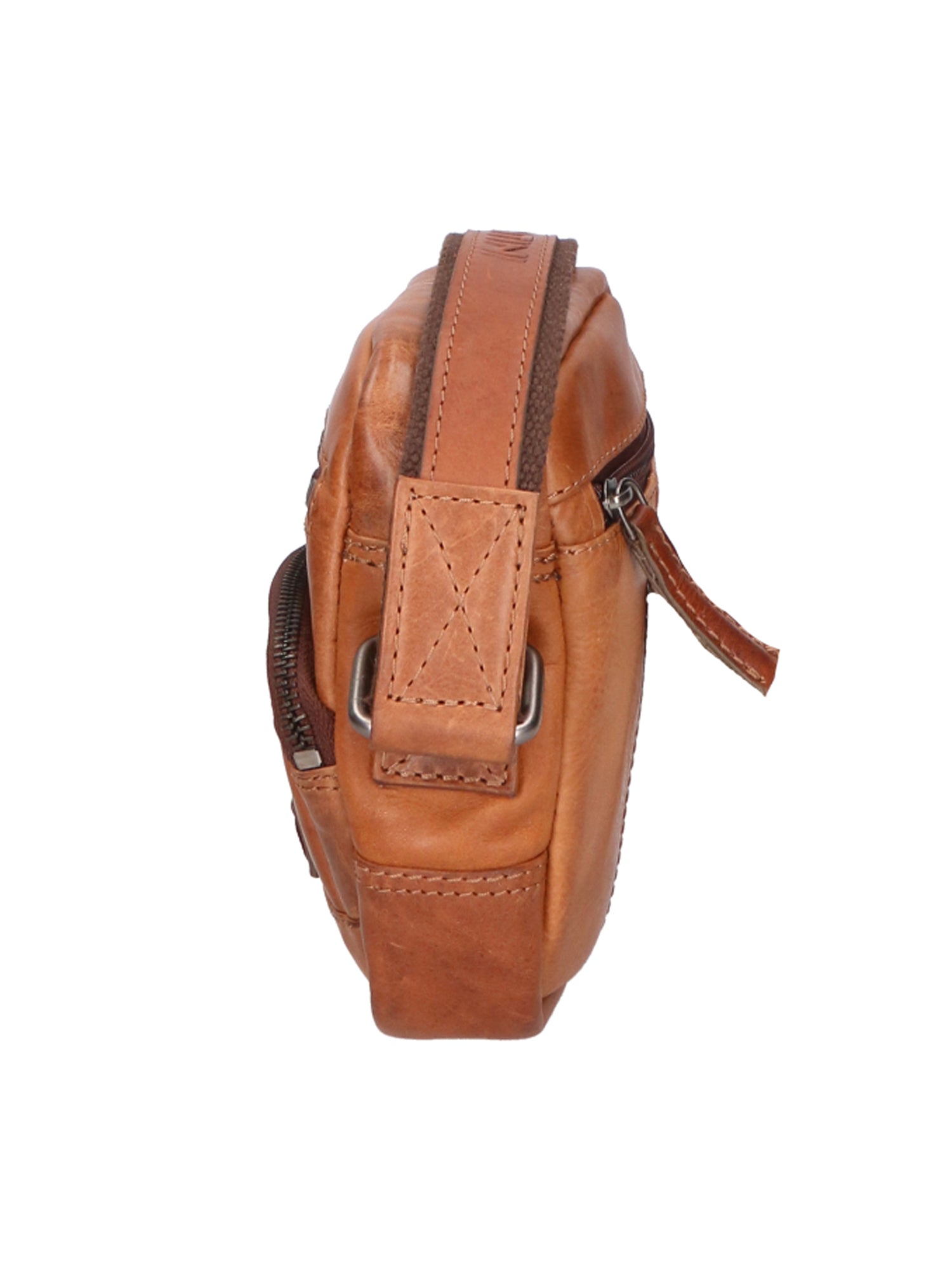 Borsa a tracolla unisex vera pelle Made in Italy SN5863147-TAN Santini Firenze