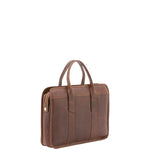 Borsa a mano unisex vera pelle Made in Italy 4454-TESTA DI MORO Alessia Firenze