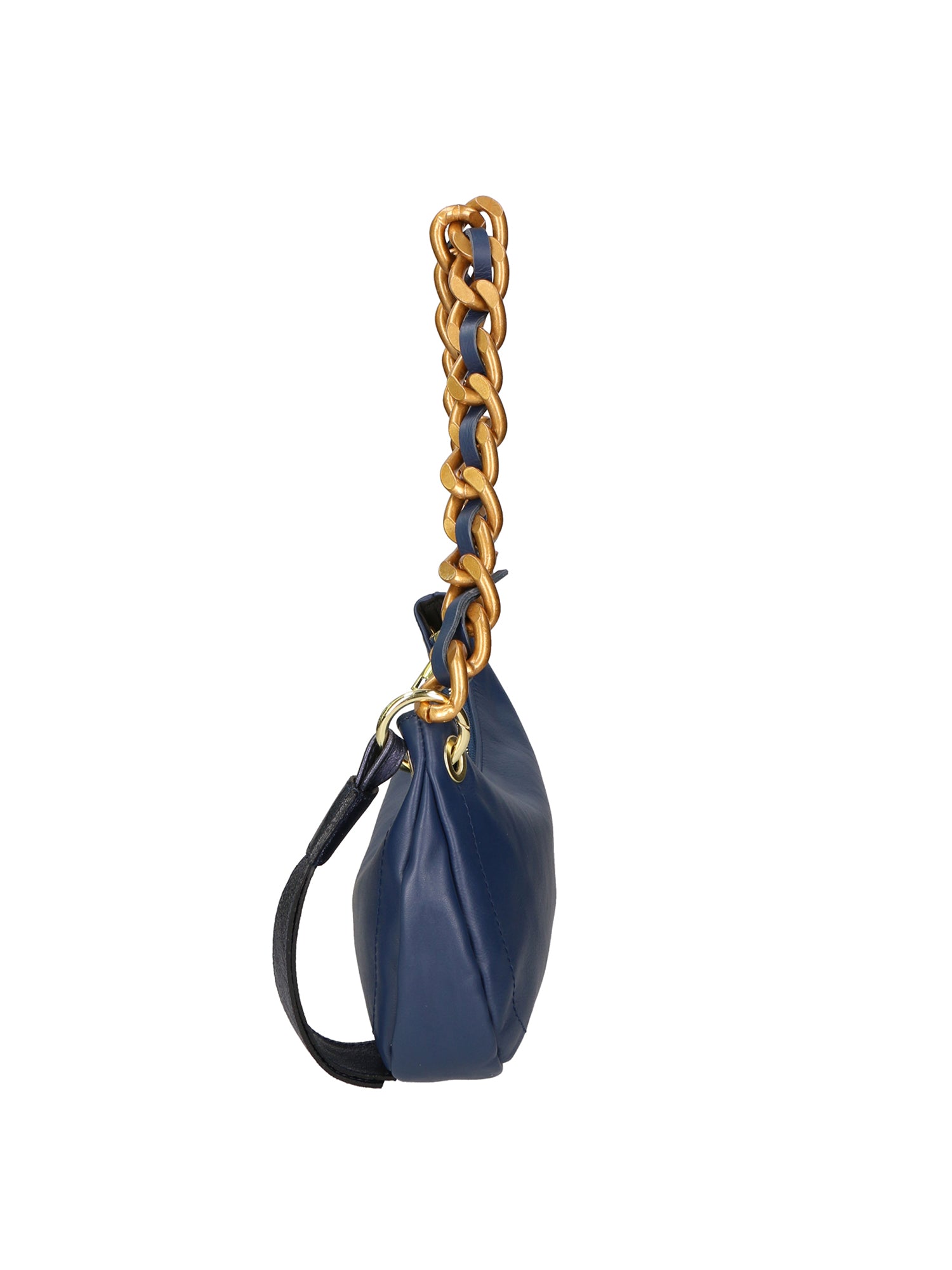 Ferrara Borsa a spalla da donna Vera pelle 05461-S24 BLU JEANS L033 BLU Gave Lux