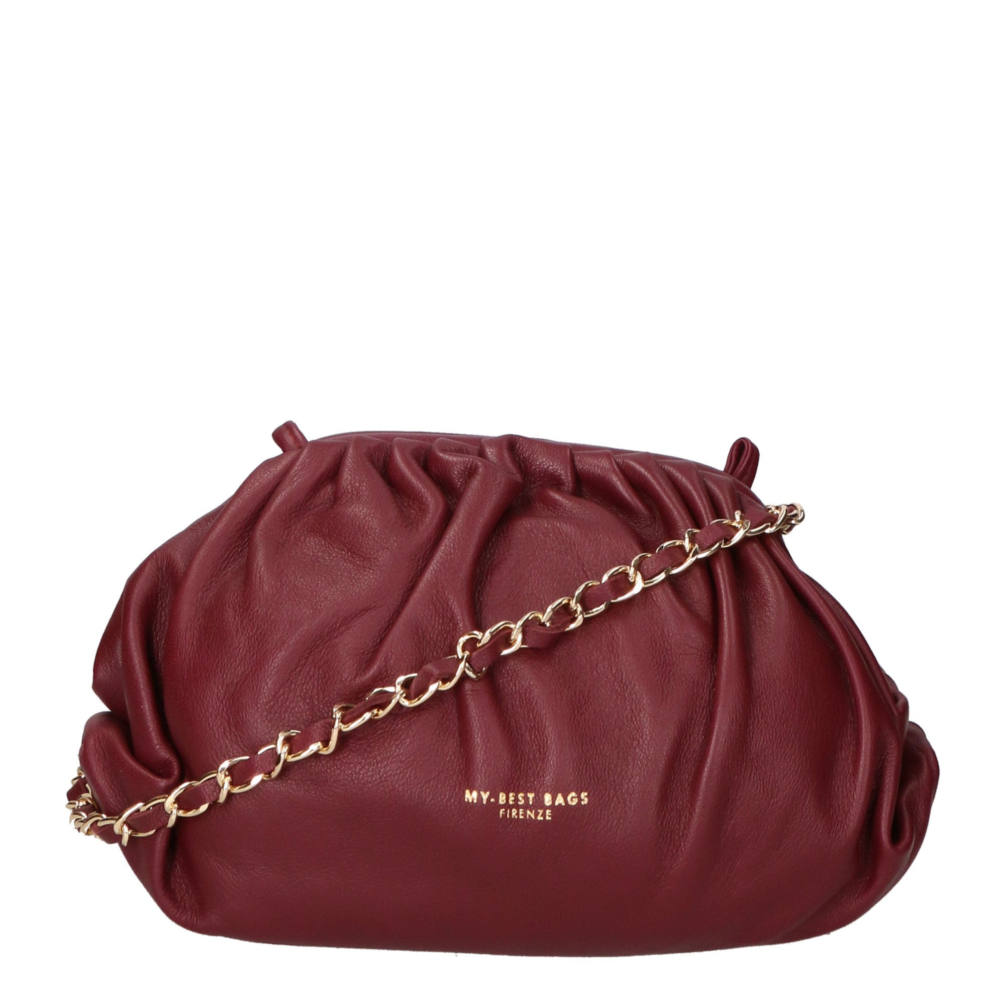 Borsa a mano da donna 100% pelle MYB-6018-FW-BURGUNDY 21 My Best Bag