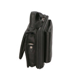 Borsa a tracolla da uomo in vera pelle RFID HILB-3351-NERO  Hill Burry
