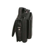 Borsa a tracolla da uomo in vera pelle RFID HILB-3351-NERO  Hill Burry