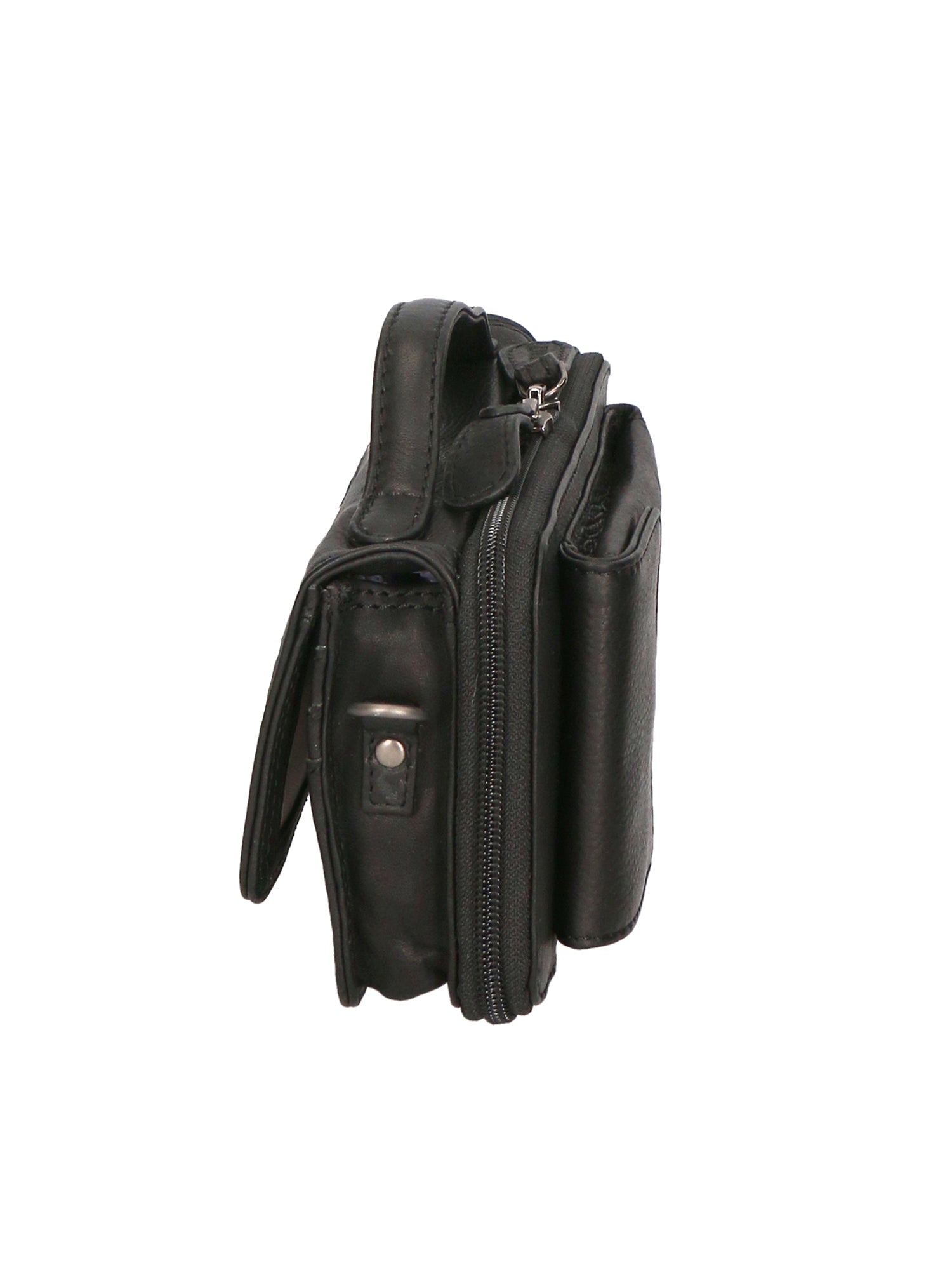 Borsa a tracolla da uomo in vera pelle RFID HILB-3351-NERO  Hill Burry