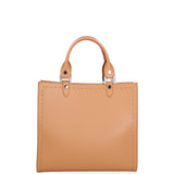 Borsa a mano da donna 100% vera pelle 07262-P 607 CUOIO Roberta Rossi