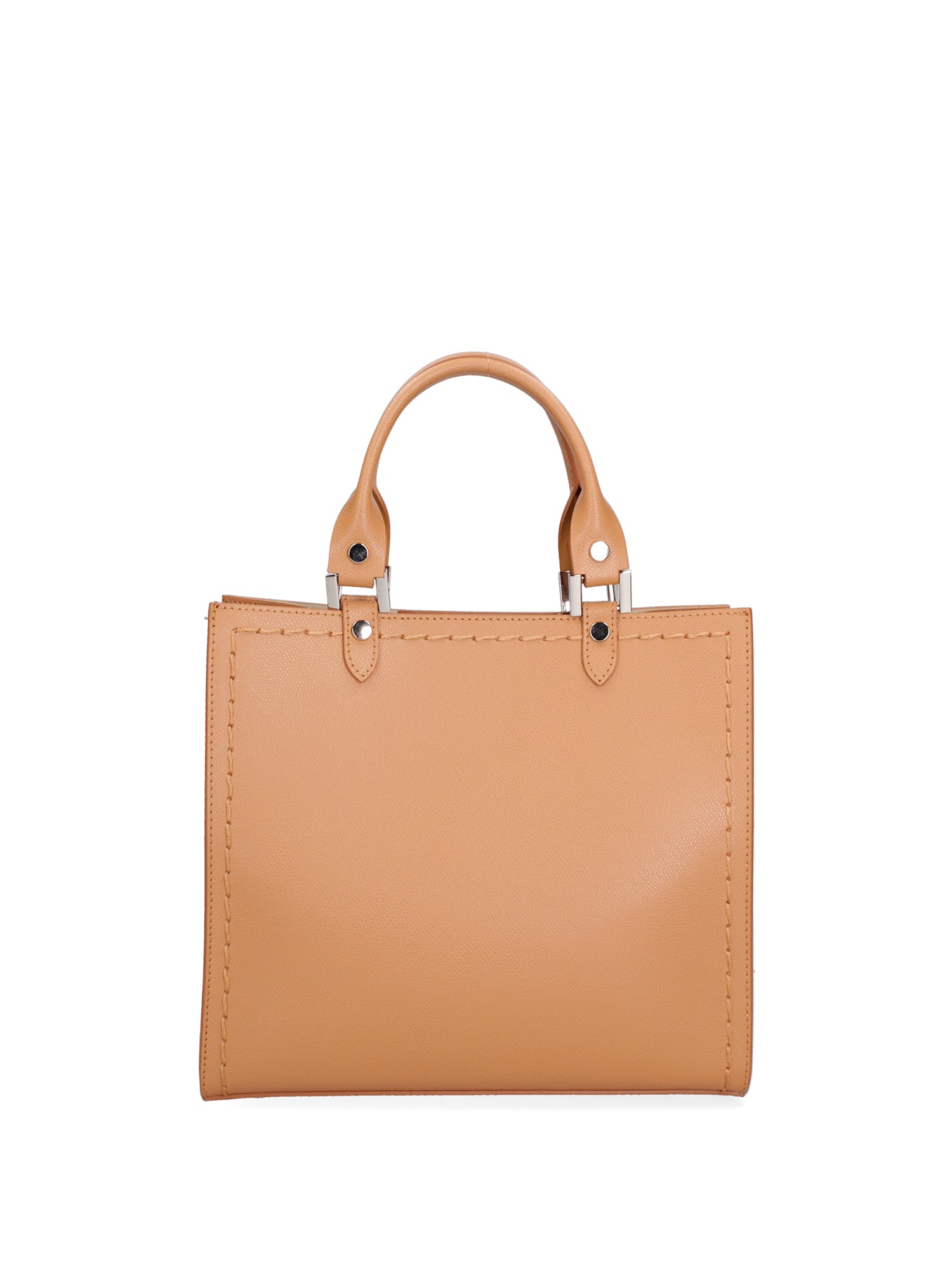 Borsa a mano da donna 100% vera pelle 07262-P 607 CUOIO Roberta Rossi