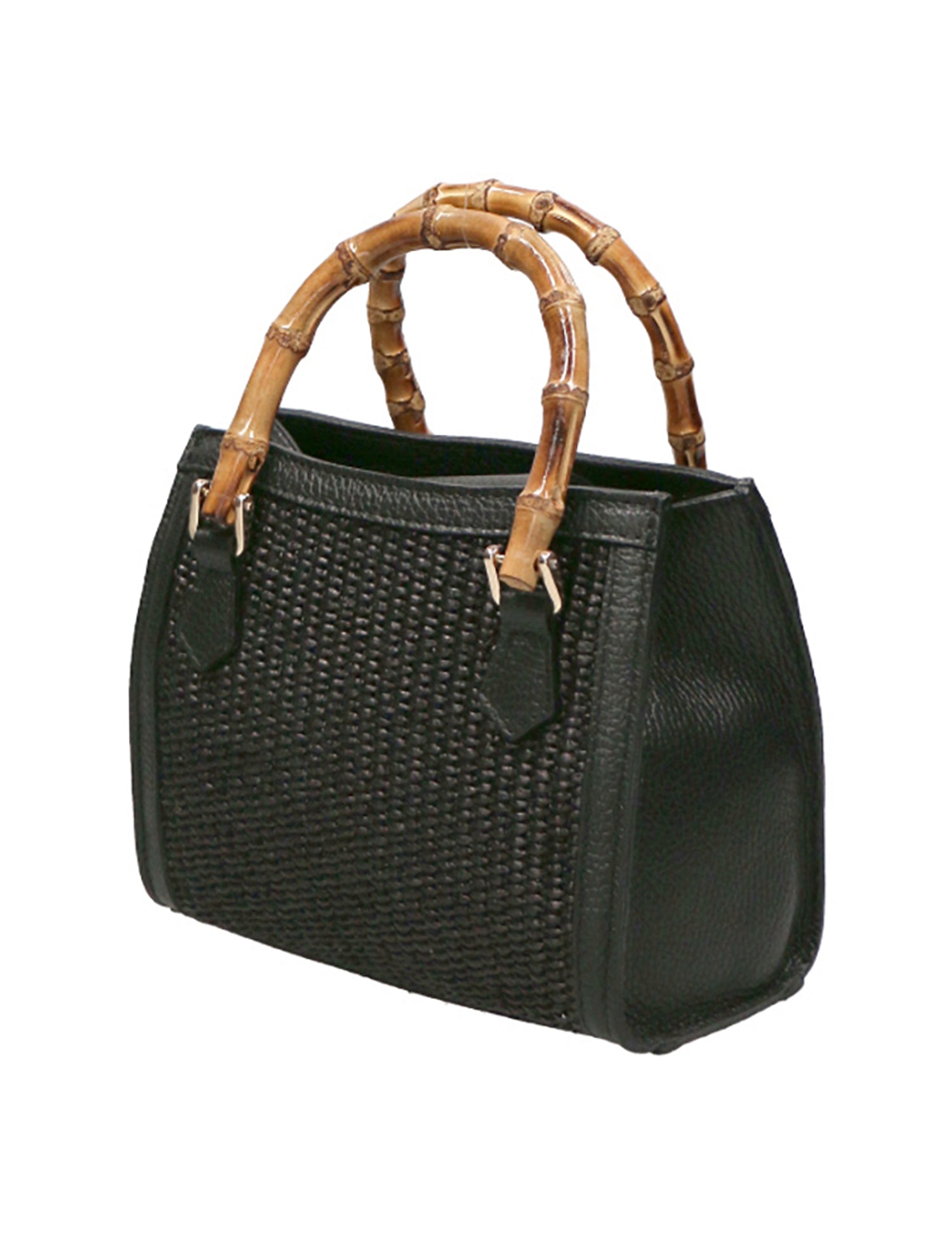 Alissa Borsa a mano da donna Vera pelle 05112-12 D28 NERO Gave Lux