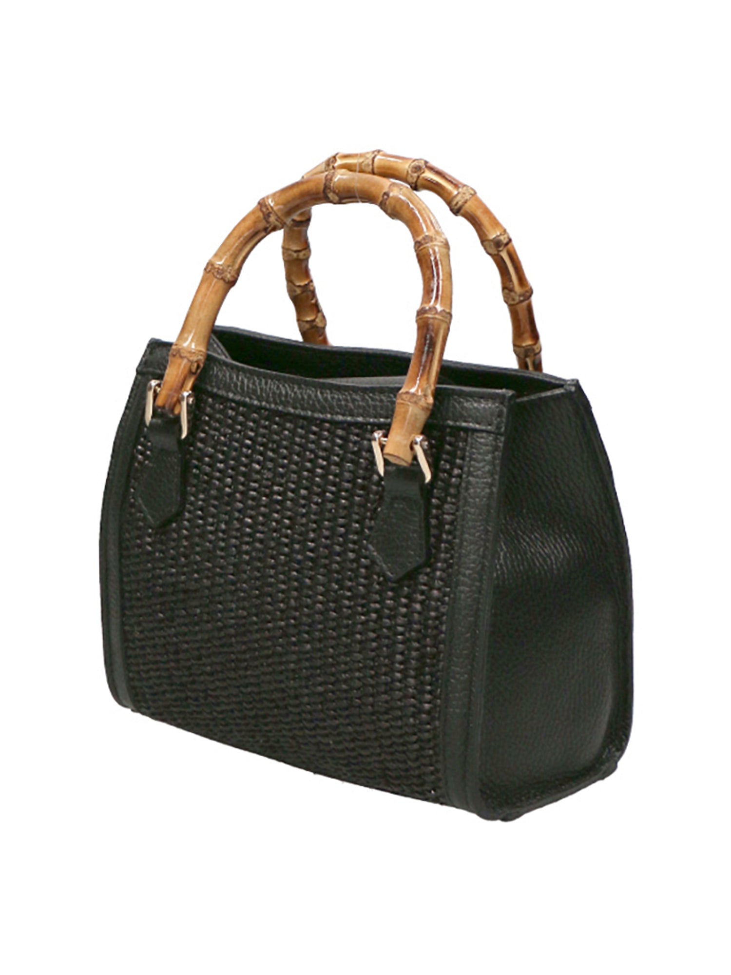 Alissa Borsa a mano da donna Vera pelle 05112-12 D28 NERO Gave Lux