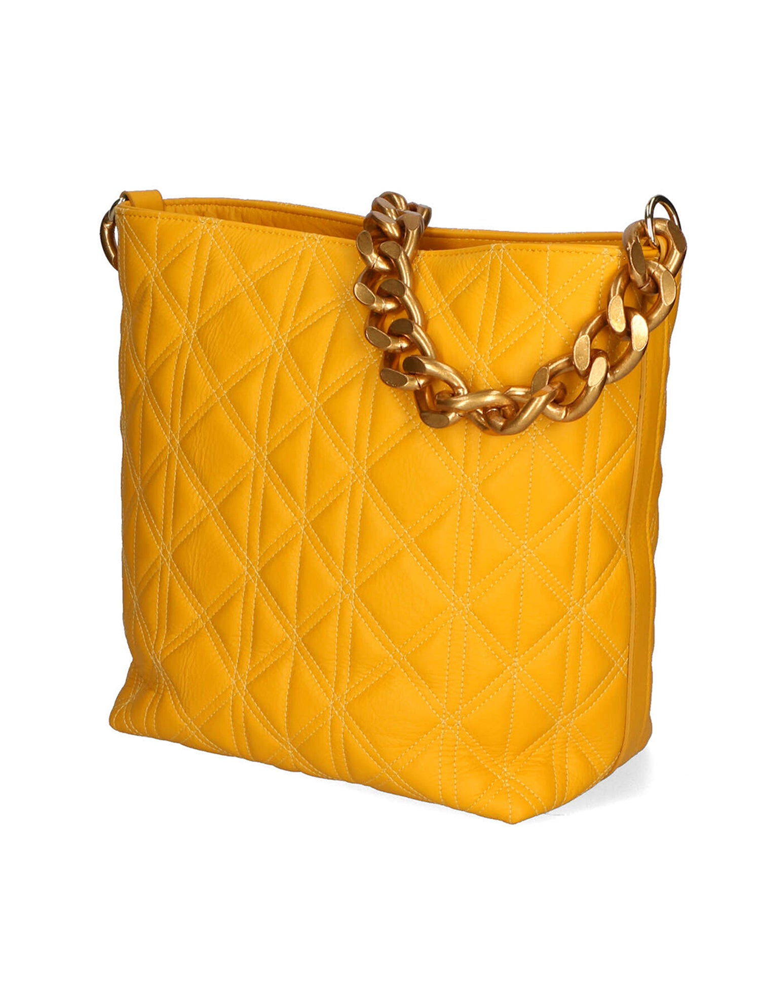 Adra Borsa a spalla da donna Vera pelle 04538-S04 GIALLO Gave Lux
