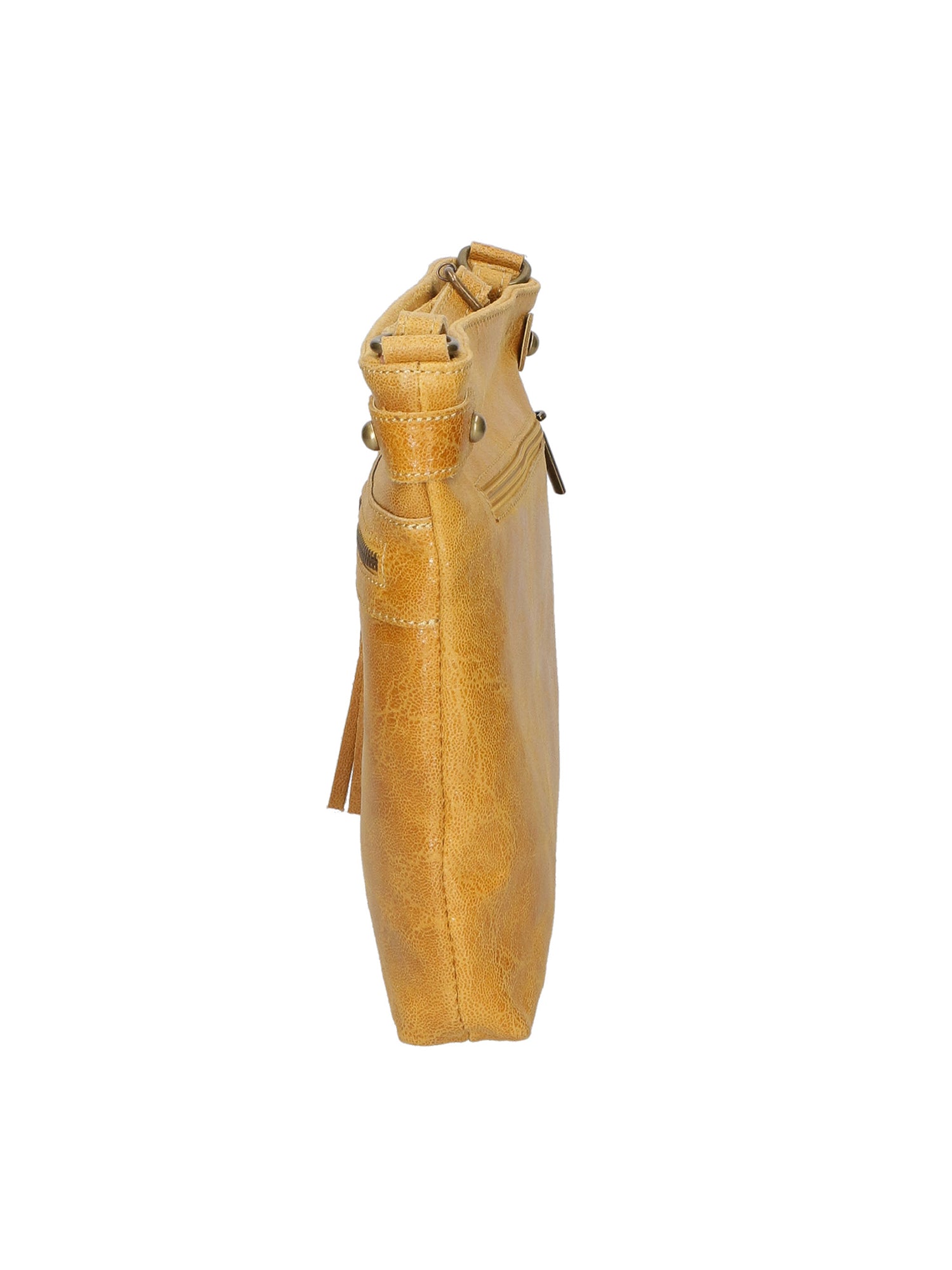 Carmen Borsa a tracolla da donna Vera pelle 10034-GIALLO Gave Lux