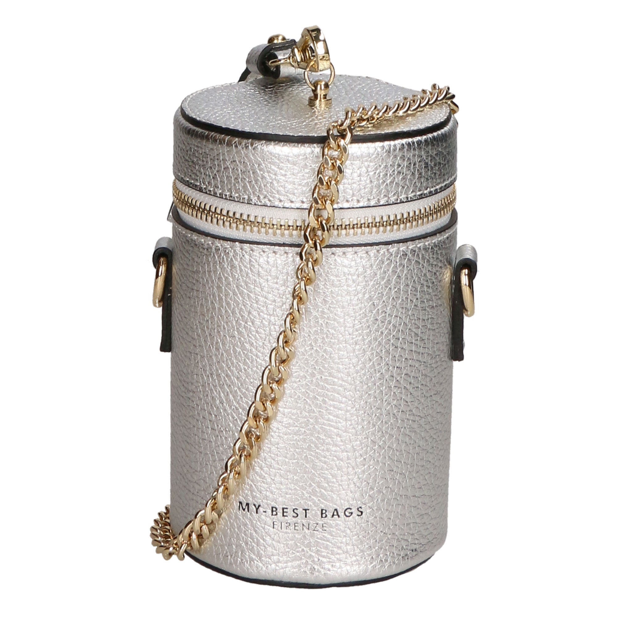 Borsa a mano da donna Vera pelle MYB-6036-FW-DL1 ARGENTO My Best Bag