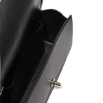 Borsa a mano da donna 100% PVC FLAT S MANHATTAN-BLACK + SILVER Marc Ellis